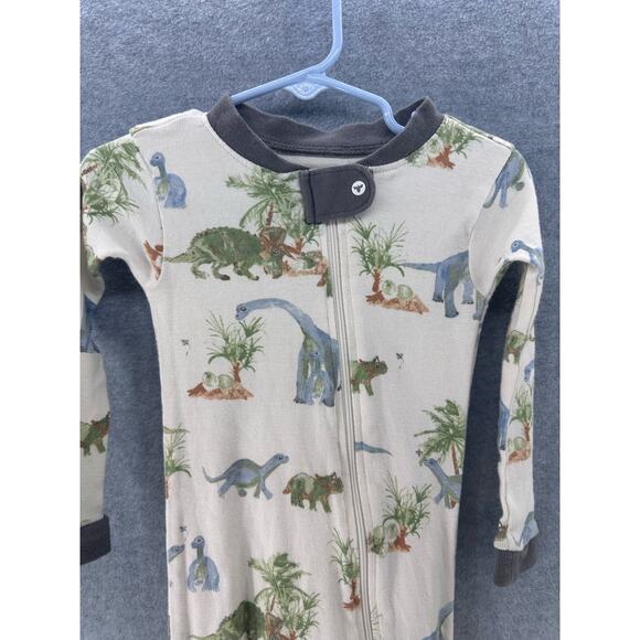 Burt's Bees 18 Month Baby One Piece Zip Up Dinosaurs Organic Cotton - Picture 2 of 7